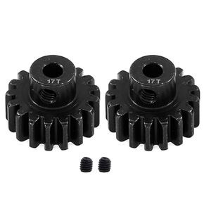 2pcs 3947X Hardened Steel 17-Tooth Pinion Gear (32 Pitch) for Traxxas Slash Rrustler Stampede Raptor 4x4 VXL TRX-4 TRX-6 17T Upgrade Parts