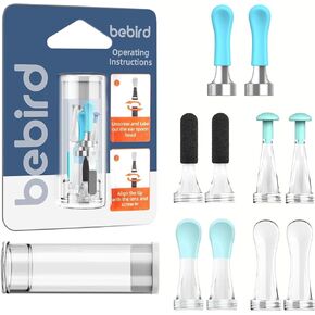 BEBIRD Official Replacement Tips for R1 Ear Camera - 10 PCS Ear Wax Removal Tips for Wet/Dry Earwax Cleaning - Ear Spoons Accessories Set for BEBIRD T15/W3/R3/X3/D3Pro/M9/R1 (Spiral Structure!)