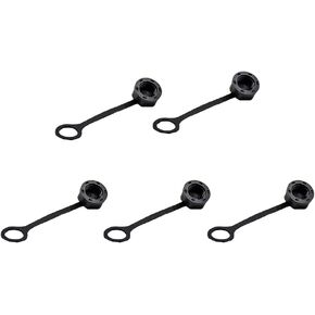 Elecbee 5PCS M12 Connector Dust Cover Male for Panel-Mount Plugs