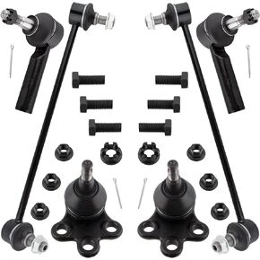 YMAUGP 6pcs Suspension Kit 2 Front Sway Bar End Link 2 Outer Tie Rod End 2 Lower Ball Joint fit 2005-2009 for Chevrolet Equinox for Pontiac Torrent for Saturn Vue K5331