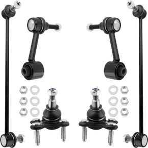 YMAUGP 6pcs Suspension Kit Front Rear Sway Bar End Link Lower Ball Joint for 2013 for Audi A3 Quattro 2009-2013 for Volkswagen CC 2006-2010 for Volkswagen for Passat K80478 K80482 K500016 K500030