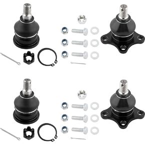 YMAUGP Set of 4 Front Upper & Lower Ball Joints Kit, For Dodge D50 1982, Ram 50 1983-1993, For Mitsubishi Mighty Max 1983-1996, For Plymouth Arrow Pickup 1982, Replace # K9346 K9372