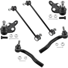 YMAUGP 6PCS Front Stabilizer Sway Bar End Links Lower Ball Joint Outer Tie Rod End for Lexus ES300 02-03 for Toyota Camry 2002-2003 for Toyota Highlander 2001-2003 K90344 K90346 K90347 ES3600 ES3601