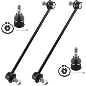 YMAUGP 4PCS L/R Front Stabilizer Bar Link and L/R Front Lower Ball Joint K750304, K80606 Fits Honda Odyssey 2005 2006 2007 2008 2009 2010 2011 2012 2013 2014 2015 2016 2017
