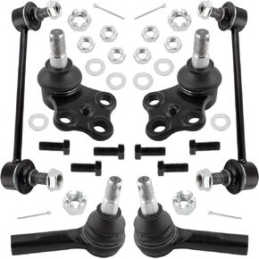 YMAUGP Front Sway Bar Link + Outer Tie Rod End + Front Lower Ball Joint FITS for Nissan Pathfinder 1996-2004, for INFINITI QX4 1997-2003, ES3466 K90659 K90662 Front Suspension Kit- 6pc Set
