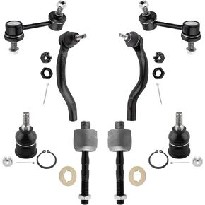 YMAUGP Front Sway Bar End Link Lower Ball Joints Inner Outer Tie Rod Ends for Acura TSX 2004-2008,for Honda Accord 2003-2007 Sedan Coupe 2.4L Engine ONLY K90456 K90457 K80228 EV80210 ES80288 ES80287