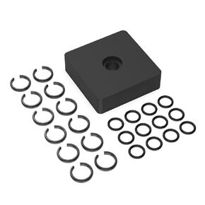 حلقة الاحتفاظ بالصدمات مقاس 3/8 بوصة تناسب مشبك حلقة الاحتكاك من ميلووكي 3/8 مع حلقة على شكل O، حلقة بديلة للصدمات لمفاتيح من نوع ميلووكي، أجزاء أدوات مفتاح الربط (12 مجموعة) in Kuwait