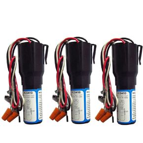 RCO410 3 in 1 Compressor Hard Start Capacitor Kit for Refrigerators & Freezers 1/4-1/3 H.P. 115VAC （3pcs）