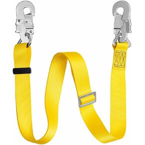 Hunting Safety Belt with Adjustable Lanyard, Tree Climbing Belt Restraint Lanyard