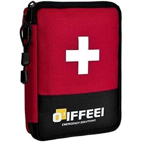 O'IFFEEI Small Mini First Aid Kit Bag Empty, Handy Portable for Camping Hiking Backpacking Car Home Office. Mini Medical Bag for Emergency and Survival.
