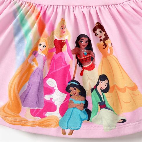 Disney Princess Toddler Girl Outfits Ruffle Sleeve Top and Pants Set 2-6 Years… in Saudi Arabia