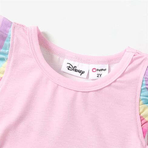 Disney Princess Toddler Girl Outfits Ruffle Sleeve Top and Pants Set 2-6 Years… in Saudi Arabia