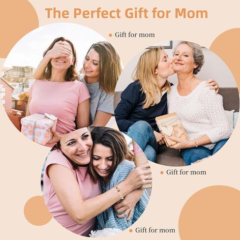 Mom Bracelets for Women - Gifts for Mom from Daughter- Amethyst Bracelet 8MM Healing Crystals Natural Amethyst Beads Handmade Bracelets Mothers Day Gifts Mom Birthday Gifts Christmas Gifts in Kuwait