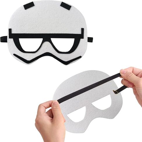 12 قطعة من أقنعة الحفلات من OU RUI، مستلزمات الحفلات ذات طابع Galaxy Wars، دعامات لحفلات أعياد الميلاد للأولاد والبنات in Kuwait