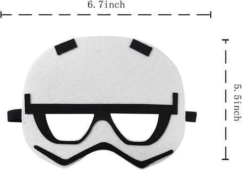 12 قطعة من أقنعة الحفلات من OU RUI، مستلزمات الحفلات ذات طابع Galaxy Wars، دعامات لحفلات أعياد الميلاد للأولاد والبنات in Kuwait