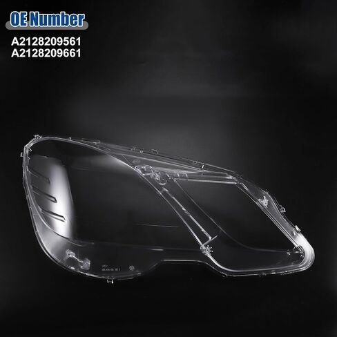 ACROPIX غطاء المصباح الأمامي الأيسر الأيمن للمصابيح الأمامية غطاء عدسة شفاف مناسب لسيارة Mercedes Benz E Class W212 2009-2013 No.A2128209561 - حزمة من 2 in Saudi Arabia