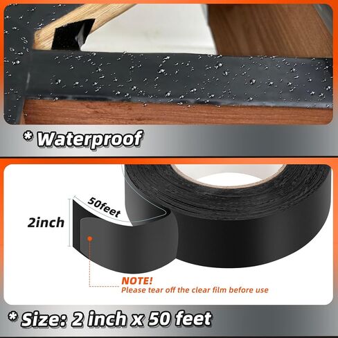 TolleSonne 10 Pack Joist Tape for Decking 2" x 50' Weather-Resistant Butyl Joist Tape, Self Adhesive Deck Flashing Tape for Hardwood for Wood Decks Beams Roof 2 inch x 50 feet in Saudi Arabia