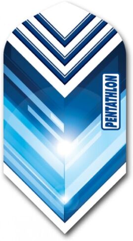 US Darts 3 Sets (9 Flights) Pentathlon Slim Blue Ex-Tough Dart Flights - 100 Micron #1 in Saudi Arabia