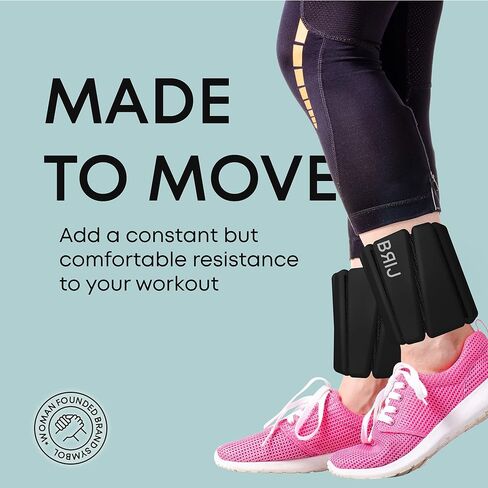 ShopBrij Adjustable Wrist and Ankle Weights Sets for Women - Walking Weights, Pilates Weights, Bangle Weights, Bracelet Weights, Wearable Weights - Ankle and Wrist Weight Set of 2, 1lb Each in Saudi Arabia