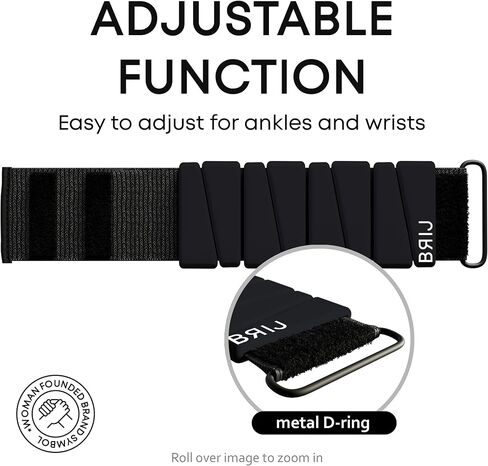 ShopBrij Adjustable Wrist and Ankle Weights Sets for Women - Walking Weights, Pilates Weights, Bangle Weights, Bracelet Weights, Wearable Weights - Ankle and Wrist Weight Set of 2, 1lb Each in Saudi Arabia