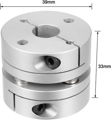 uxcell 12.7mm to 12mm Bore One Diaphragm Motor Wheel Flexible Coupling Joint in Saudi Arabia