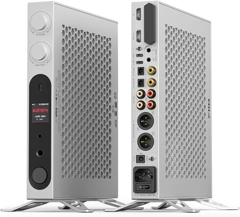 FiiO K19 Dual ES9039SPRO Desktop DAC HiFi Audio DSD512, 31-Band PEQ, XMOS XU-316 for HDMI/Coaxial/Optical Audio Decoder (Silver) in Kuwait