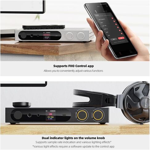 FiiO K19 Dual ES9039SPRO Desktop DAC HiFi Audio DSD512, 31-Band PEQ, XMOS XU-316 for HDMI/Coaxial/Optical Audio Decoder (Silver) in Kuwait