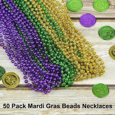 AORZIT Necklaces Bulk for Mardi Gras Christmas Carnival Birthday Holiday Party Favors Costume Accessories Decor in Saudi Arabia