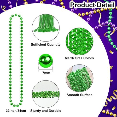 AORZIT Necklaces Bulk for Mardi Gras Christmas Carnival Birthday Holiday Party Favors Costume Accessories Decor in Saudi Arabia