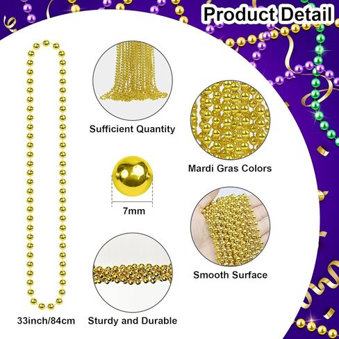 قلادات AORZIT بالجملة من أجل Mardi Gras عيد الميلاد الكرنفال وأعياد الميلاد وحفلات أعياد الميلاد وإكسسوارات الديكور in Kuwait