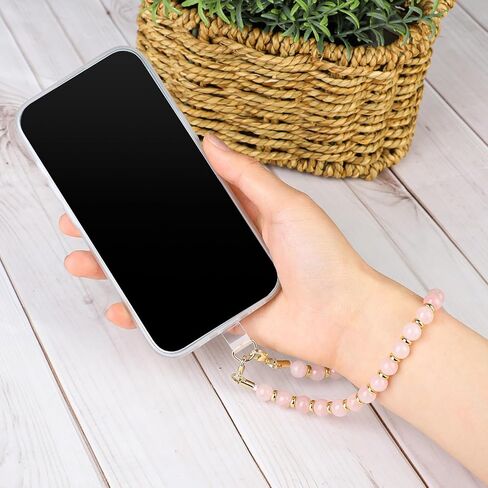 حزام معصم للهاتف الخلوي مطرز بالرخام من KALIONE مع علامة تبويب حبل، حبل معصم قابل للفصل للهاتف المحمول بدون استخدام اليدين، حزام معصم قابل للتعديل لحزام الهاتف للنساء in Kuwait