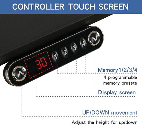 مكتب قائم قابل للتعديل بارتفاع كهربائي على شكل حرف L من bilbil مقاس 59 بوصة، طاولة مرتفعة للمكتب المنزلي مع لوحة توصيل، إطار أسود وأعلى in Kuwait