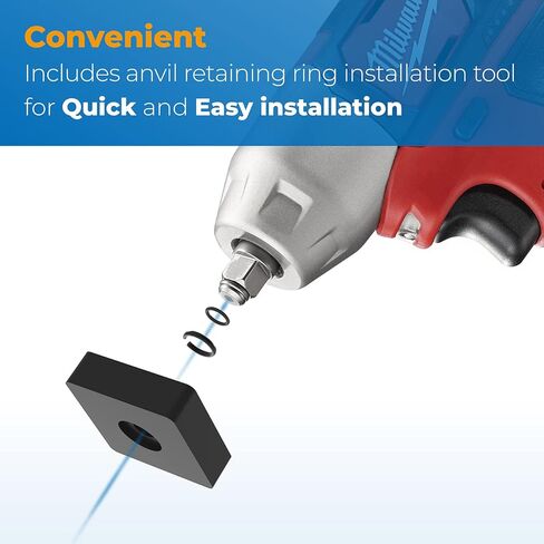 حلقة الاحتفاظ بالصدمات مقاس 3/8 بوصة تناسب مشبك حلقة الاحتكاك من ميلووكي 3/8 مع حلقة على شكل O، حلقة بديلة للصدمات لمفاتيح من نوع ميلووكي، أجزاء أدوات مفتاح الربط (12 مجموعة) in Kuwait