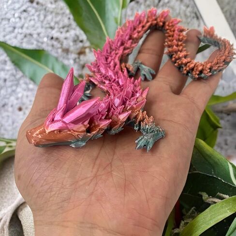 13" 3D Dragon in Egg + Gift Box - Fidget Toys, Articulated Dragon, Sensory Toys for Autism, ADHD, Stress Toys, Dragon Toys, Dragon Eggs, Desk Toys, Fidget Dragon (Laser Green) in Saudi Arabia
