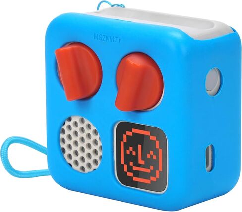 حافظة سيليكون MGZNMTY (إصدار سميك) متوافقة مع Yoto Mini - مشغل الصوت والموسيقى للأطفال، سترة مغامرة مع حبل معصم (ماكارونس) in Kuwait