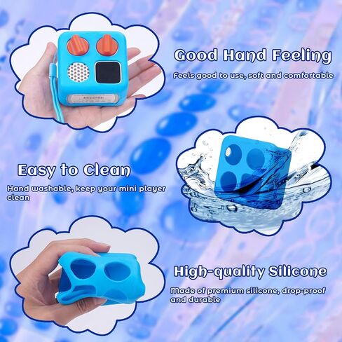 حافظة سيليكون MGZNMTY (إصدار سميك) متوافقة مع Yoto Mini - مشغل الصوت والموسيقى للأطفال، سترة مغامرة مع حبل معصم (ماكارونس) in Kuwait