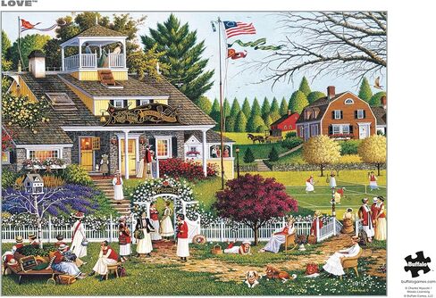Buffalo Games - Silver Select - Charles Wysocki - Love - 1000 Piece Jigsaw Puzzle for Adults Challenging Puzzle Perfect for Game Nights - Finished Size 26.75 x 19.75 in Saudi Arabia