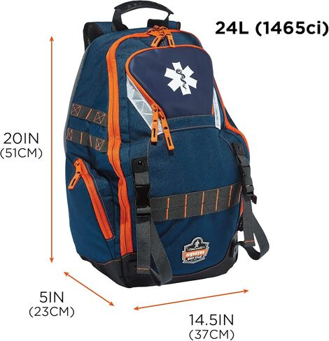 Ergodyne Arsenal 5244 Medic First Responder Trauma Backpack Jump Bag for EMS, Police, Firefighters, Blue in Saudi Arabia