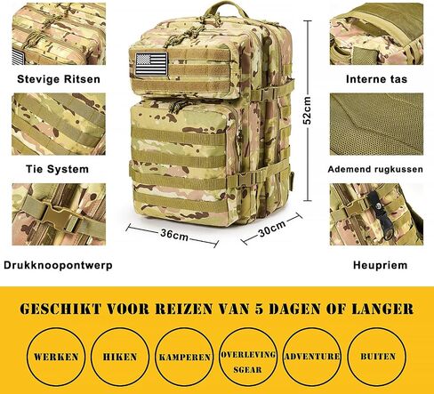 Survival First Aid Kit,99PCS Professional Survival Gear Large Hiking Backpack with Emergency Equipment Outdoor Adventure Accessories,Gift for Men Father - Brown in Saudi Arabia