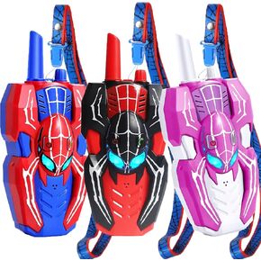 Walkie Talkies for Kids Long Range ، Kids Walkie Talkies 2 Pack ، Spider Toys for Boys 3-4 4-6 6-8 Outdoor Camping 2 Way Radio ، ألعاب عيد ميلاد للأعمار 3-4 5-7 8-13 in Kuwait