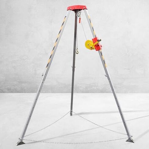 Emergency Rescue Tripod2600 lb Capacity Confined Space Tripod with 98 ft Fall Protection Equipment Ideal for Rescue Operations and Exploration Safety in Saudi Arabia