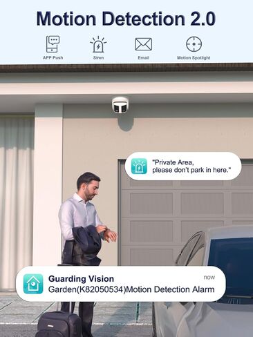 كاميرا أمان Anpviz 6MP ذات عدسة مزدوجة PoE مع رؤية بانورامية 180 درجة، ردع نشط، إنذار ضوء فلاش أحمر وأزرق، رؤية ليلية ملونة، MD2.0، محادثة ثنائية الاتجاه، فتحة بطاقة SD، IP67، 100 قدم in Kuwait