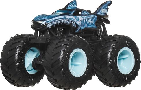 Hot Wheels Toy Cars & Monster Trucks, Sharks vs. Dinos Multipack with 2 Big Rigs, 2 1:64 Scale Monster Trucks & 2 1:64 Scale Vehicles in Saudi Arabia