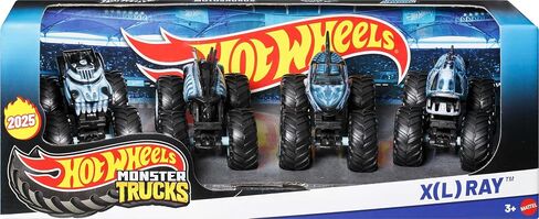 Hot Wheels Toy Cars & Monster Trucks, Sharks vs. Dinos Multipack with 2 Big Rigs, 2 1:64 Scale Monster Trucks & 2 1:64 Scale Vehicles in Saudi Arabia