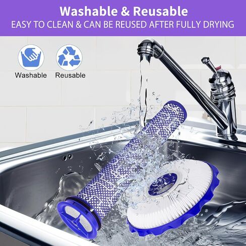 طقم خرطوم وفلتر بديل DC41 متوافق مع مكانس دايسون DC41، DC65، DC66، UP13، UP20، الكرة، الكرة 2، قطع الغيار # 920769-01 و920640-01 in Kuwait