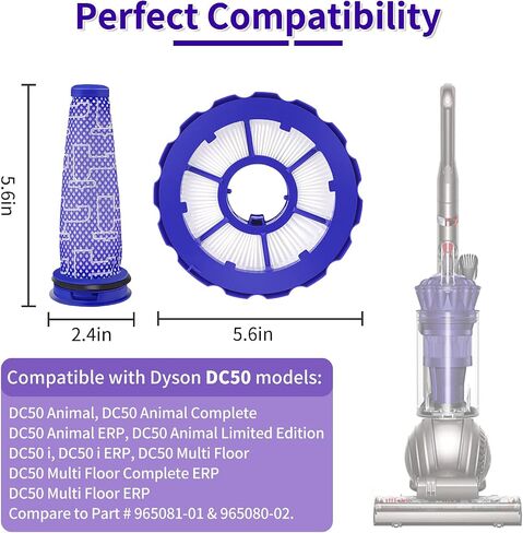 طقم خرطوم وفلتر بديل DC41 متوافق مع مكانس دايسون DC41، DC65، DC66، UP13، UP20، الكرة، الكرة 2، قطع الغيار # 920769-01 و920640-01 in Kuwait