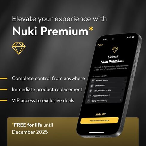 NUKI KEYPAD 2 ، الوصول إلى باب البصمات ، إدخال رمز آمن للقفل الذكي ، التثبيت السهل ، دخول بدون مفتاح للأطفال ، كبار السن ، الضيوف ، وصول خالي من الهواتف الذكية in Kuwait