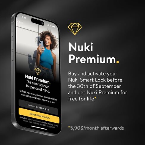 NUKI KEYPAD 2 ، الوصول إلى باب البصمات ، إدخال رمز آمن للقفل الذكي ، التثبيت السهل ، دخول بدون مفتاح للأطفال ، كبار السن ، الضيوف ، وصول خالي من الهواتف الذكية in Kuwait