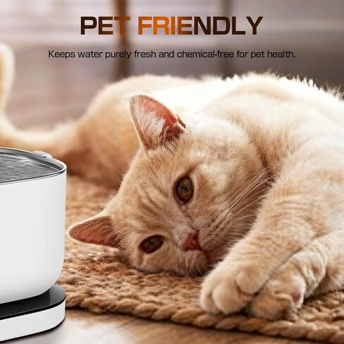 مضخة استبدال PLFF015 لنماذج نافورة مياه Petlibro Cat PLWF005 ، PLWF115 ، PLWF105 ، مضخة هادئة للغاية مع 4 مرشحات و 4 إسفنجية in Kuwait