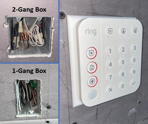 Wall/Electrical Box Mount for Ring Alarm Keypad (Gen 2) - 3D Printed (Ring Keypad Not Included) (Small) in Saudi Arabia